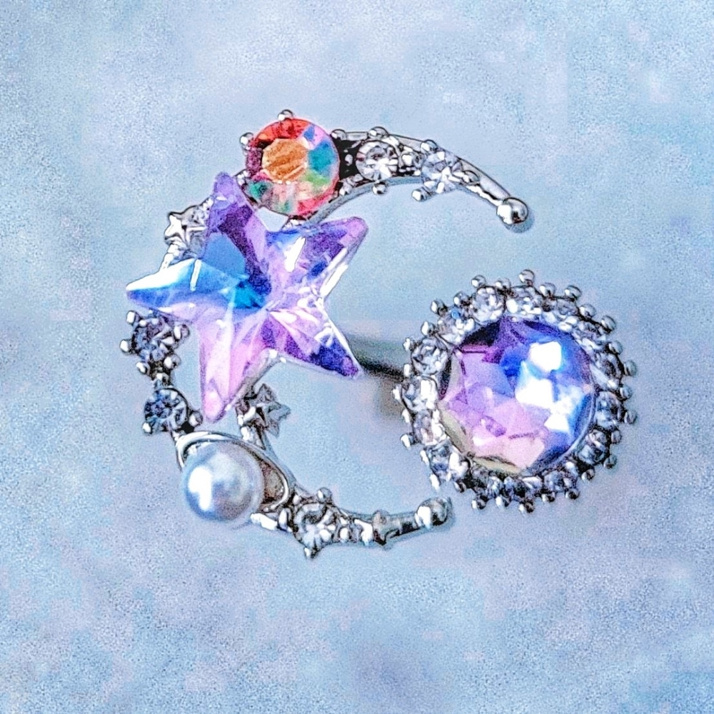 Constellation Galaxy Multi Color Gem Ring